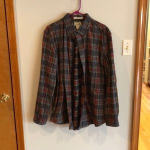 L.L. Bean men’s heavy flannel button down